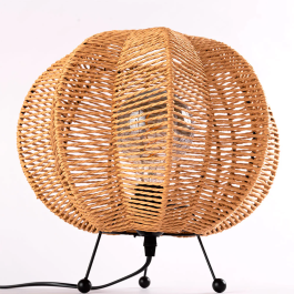 Lámpara de Mesa Alex SKD-T-2009 Decoración Mediterráneo, Natural o Boho-Chic