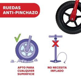 Chicco Bicicleta sin pedales Bullet roja 10 pulgadas perfecta para adquirir el equilibrio