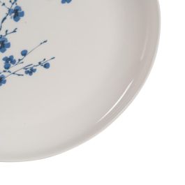 Plato Llano Oriental Blanco-Azul 26,50 X 26,50 cm