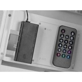Mars Gaming MCINFINIOW Caja Torre Gaming Blanca con Cristal Templado Curvo Panorámico, 2 Ventiladores ARGB y USB-C. Compatible ATX.