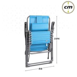 Tumbona textileno azul coral aktive 160x52x76/106cm Tumbona textileno azul coral aktive 160x52x76/106cm