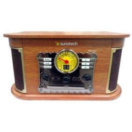 Tocadiscos Sunstech PXRC52CD/ Bluetooth/ Radio FM/ Cassette/ Conversor a MP3 Tocadiscos Sunstech PXRC52CD/ Bluetooth/ Radio FM/ Cassette/ Conversor a MP3
