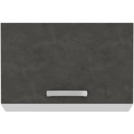 LASSEN Mueble Campana con Puerta Basculante - Gris Mate - L 60 x 31,6 x H 36 cm