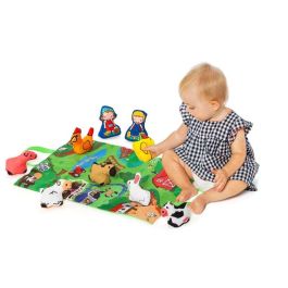 Molto Manta de Actividades Farm and Fun con 7 Figuras Blanditas