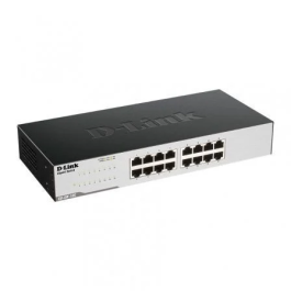 D-Link GO-SW-16G Switch Gigabit de 16 Puertos RJ-45 10/100/1000 para Redes Domésticas y Pequeñas Empresas