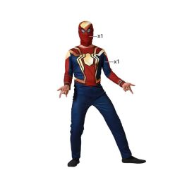 Disfraz de Superhéroe Araña Azul para Hombre Adulto Talla M-L - Incluye Máscara y Mono Disfraz de Superhéroe Araña Azul para Hombre Adulto Talla M-L - Incluye Máscara y Mono