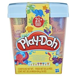 Play-Doh F7381 Maletín Animales e Imaginación con 22 Herramientas, 8 Colores. Estuche con Área de Juego para Manualidades Infantiles