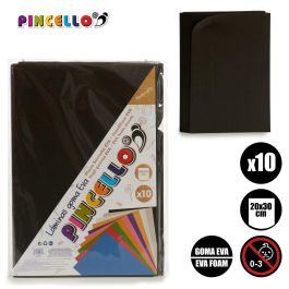 Juego 10 Laminas Goma Eva Negro 20X30Cm Pincello (24 Unidades) Juego 10 Laminas Goma Eva Negro 20X30Cm Pincello (24 Unidades)