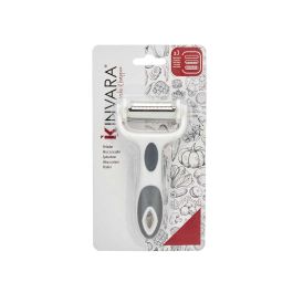Pelador de Cocina 3 en 1 Kinvara - 12x3x22 cm, Blanco/Gris, Acero Inoxidable (36 Unidades) Pelador de Cocina 3 en 1 Kinvara - 12x3x22 cm, Blanco/Gris, Acero Inoxidable (36 Unidades)