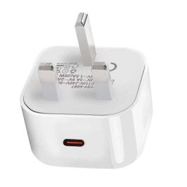 eSTUFF Cargador de hogar USB-C PD 3A 20W, enchufe UK - Blanco Precio: 20.50000029. SKU: B1DJJB38TW