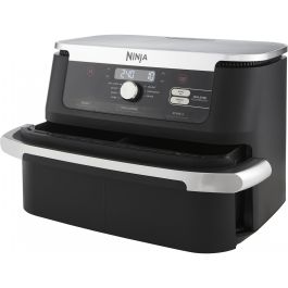 Ninja AF500EU Foodi FlexDrawer Freidora de Aire Caliente 10.4L Doble Zona 8 Personas Hornea Asa Deshidrata