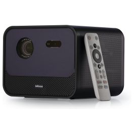 InFocus Crusader Grand Master IN3028SL - Proyector LED Smart Full HD 1080p, 1200 Lúmenes, Wi-Fi, Android TV, 3D, HDR10, Netflix, Disney+, Pantalla 22-130", 40W Altavoz