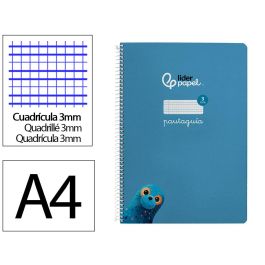 Cuaderno Espiral Liderpapel Din A4 Pautaguia Tapa Dura 80H 90 gr Cuadro Pautado 3 mm Color Azul 5 unidades Precio: 18.58999956. SKU: B14X6Q83FM