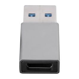 4smarts Adaptador USB-A 3.0 a USB-C 540275 (2 Piezas) Gris, Velocidad 5 Gbit/s, Bidireccional, Plug and Play