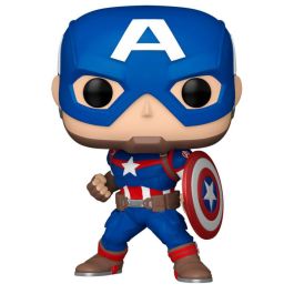 Funko 82497 Pop! Marvel Capitán América Figura Coleccionable Super Soldado 9,3 cm