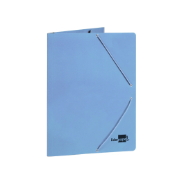 Liderpapel Carpeta Gomas Tres Solapas Cartón Plastificado Folio Colores Pasteles Surtidos