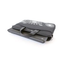 Phoenix technologies Maletín Portátil Laptop Amara hasta 16 pulgadas acolchado de poliéster - Gris con acabados en blanco