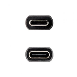 NANOCABLE Cable Prolongador USB-C 3.2 Gen2x2 20Gbps 3A, 4K/60Hz, USB-C/M-USB-C/H, Negro, 1 m