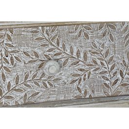 DKD Home Decor Consola Indio Natural Blanco Mango 91 x 42 x 81 cm