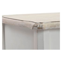 Mesita Auxiliar Tradicional DKD Home Decor Blanco Natural 35 x 80 x 35 cm Set de 2 Mesita Auxiliar Tradicional DKD Home Decor Blanco Natural 35 x 80 x 35 cm Set de 2