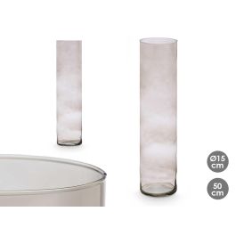 Jarrón de Cristal Cilíndrico Gris 15 cm x 60 cm - Giftdecor Precio: 12.50000059. SKU: B13QTC5Y4M
