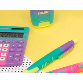 Milan Boligrafo Compact Sunset Retractil Tinta Azul Punta 1 mm Colores Surtidos