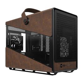 Montech Heritage 30 Pro TG Black/Brown Midi Tower para PC Negro micro ATX, Mini-ITX, Imitación piel