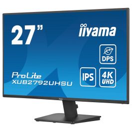 Iiyama Monitor ProLite XU2792UHSU-B6 27" IPS 4K UHD LED Negro 3840 x 2160 Pixeles 4 ms USB 3.2 Gen 1 15W Power Delivery