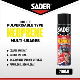 Sader Pegamento Multipropósito Aerosol Tipo Neopreno - 200 ml