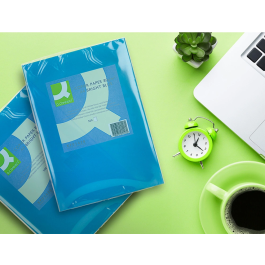 Q-connect Papel Color Din A4 80gr Azul Intenso Paquete de 500 Hojas