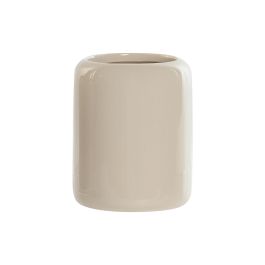 Vaso  DKD Home Decor Crema 9 x 11 x 9 cm (4 Unidades)