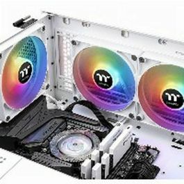 Thermaltake TT CT140 ARGB Sync Ventilador de 140mm para Carcasa PC, 1500 RPM, 77.37 CFM, Blanco (2 Unidades)
