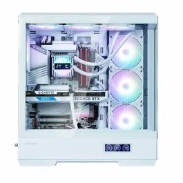 Zalman P50 DS White Midi Tower PC Blanco con Ventana de Vidrio y Iluminación RGB