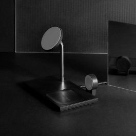 Native Union Snap Cargador Inalámbrico Magnético 3 en 1 Negro con Adaptador de Corriente Universal EU/UK/US