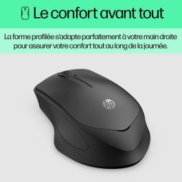 HP 280 Ratón Inalámbrico Silencioso Ergonómico, Batería 18 Meses, Tecnología Óptica Azul Multisuperficie