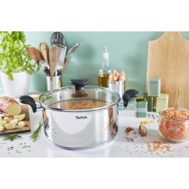 TEFAL E3084604 PRIMARIO Cacerola acero inoxidable 24 cm / 5L + tapa / compatible con inducción Precio: 53.8899999. SKU: B155GZ2NGL