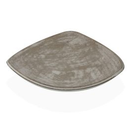 Centro de Mesa Blanco Cuadrado Versa 27x27x10 cm - Madera MDF (2 Unidades)