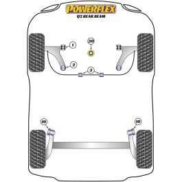 Silentblock Powerflex PFF85-802 Delantera Trasera 2 Piezas