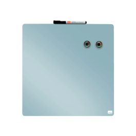 Nobo Pizarra Magnética Blanca para Hogar, Gris, 360x360 mm