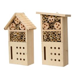 Decoris Hotel de insectos madera de pino FSC 100%, 18x9x27 cm, para jardín