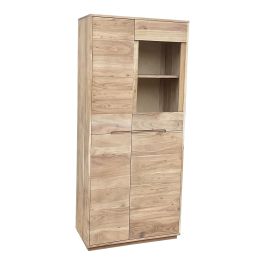 DKD Home Decor Vitrina Indi acacia 1c25 Madera Acacia Natural 80 x 180 x 40 cm