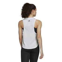 Camiseta para Mujer sin Mangas Adidas AEROREADY Racerback Blanco