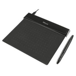 TABLETA DIGITALIZADORA DE DISEÑO FLEXIBLE TRUST FLEX DESIGN - 140x100MM - PARTE INFERIOR ANTIDESLIZANTE - LAPIZ ÓPTICO INALÁMBRICO 2 BOTONES