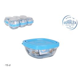 Duralex Fiambrera cuadrada Freshbox 9x9x4 cm, tapa azul (12 Unidades) Precio: 23.50000048. SKU: S2212682