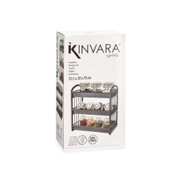 Estantería de plástico Kinvara 3 alturas gris 22x40x13.5 cm (8 Unidades) Estantería de plástico Kinvara 3 alturas gris 22x40x13.5 cm (8 Unidades)