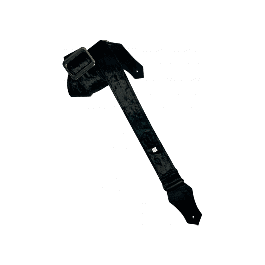 GETM Correa Guitarra Bajo Crushed Velvet Black Nylon Piel Terciopelo Ajustable Negro 165cm