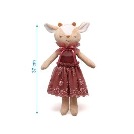 KioKids Muñeca de Trapo Ciervo Suave Juguete Niños +10 Meses Multicolor Poliéster