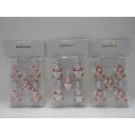 DKD Home Decor Pinza Navidad Fantasia MDF Blanco Rosa | Adorno Decoración Navideña | Pack de 12 Unidades Surtidas | Set de 5 Piezas (1x5x3 cm) Precio: 12.1242. SKU: B1AL2X68J3
