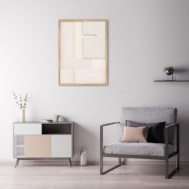 DKD Home Decor Cuadro Scandi Moderno Blanco Natural 100x75 cm (Pack 2 Unidades) DKD Home Decor Cuadro Scandi Moderno Blanco Natural 100x75 cm (Pack 2 Unidades)