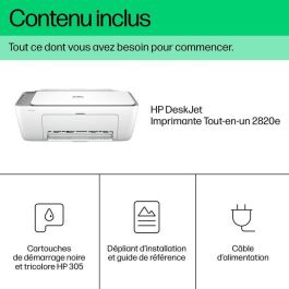 HP 2820e Impresora Multifunción DeskJet Compacta Inalámbrica para Casa - Imprime, Escanea, Copia, Compatible con HP+ HP 2820e Impresora Multifunción DeskJet Compacta Inalámbrica para Casa - Imprime, Escanea, Copia, Compatible con HP+